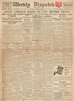 Neuve: 1918 Weekly Dispatch German raids on the Western Front