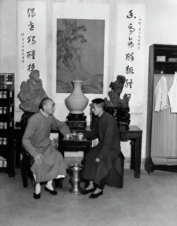 Hangchow: 1920s 1930s Two Chinese Men Sampling