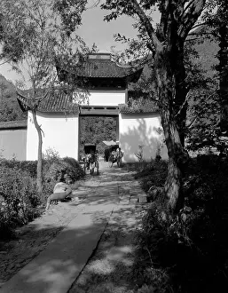 Hangchow: 1920s 1930s Two Rickshaws Coming