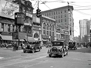 Intersections: 1920s Automobile And Pedestrian