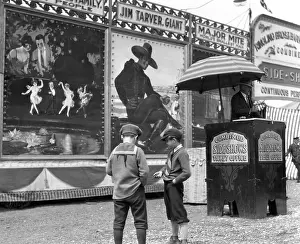 Preteen: 1920s Boys Counting Change For