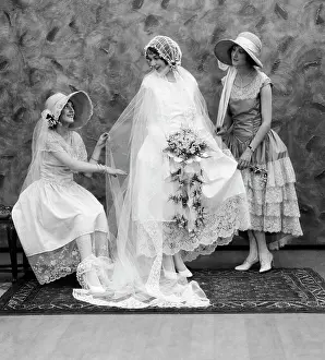 Vows: 1920s Bride With One Bridesmaid