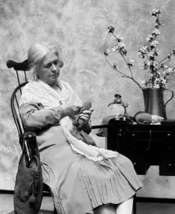 Rocker: 1920s Elderly Woman Sitting In