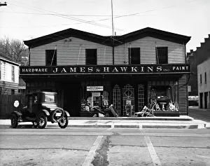Merchandising: 1920s Facade Of Hardware Store