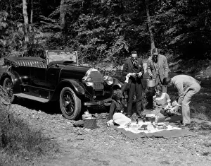 Convertibles: 1920s Group Of Five With Blanket