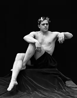 Recline: 1920s Man Semi Nude Classical