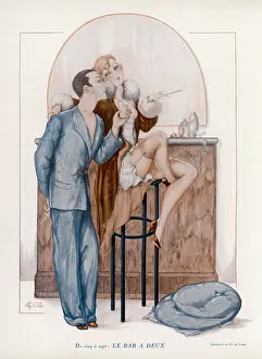 Shaker: 1920S PAIR IN BAR