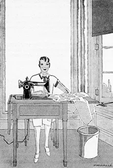 Sews: 1920s sewing machine