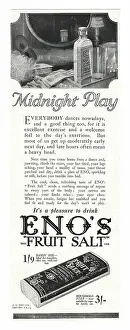 Indigestion: 1922 UK Magazine Eno's Fruit Salt Advert
