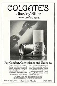 Razors: 1924 U.S. Magazine Colgate Shaving Stick Ad