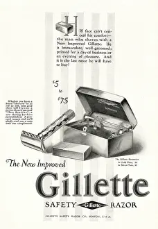 Razors: 1924 U.S. Magazine Gillette Razor Advert