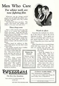 Pepsodent: 1924 U.S. Magazine Pepsodent toothpaste Advert
