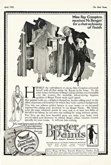 Dcor: 1925 UK Magazine Berger Paints Advert