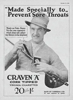 Craven A: 1925 UK Magazine Craven A Cigarette Ad