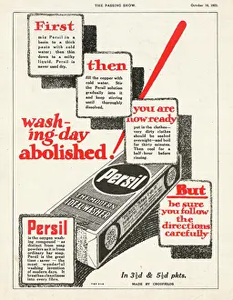 Unilever: 1925 UK Magazine Persil Advert
