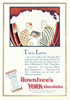 1926 UK Magazine Rowntree's York Chocolates Ad