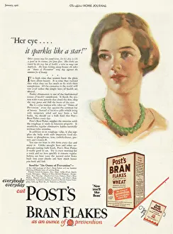 Kellogs: 1926 U.S. Magazine Post's Bran Flakes Advert