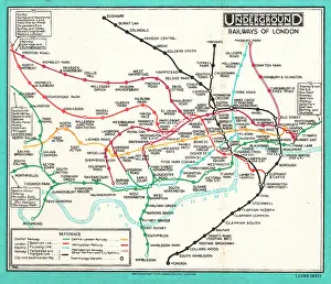 1927 London Underground Map