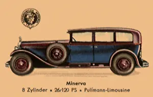 Minerva: 1928 Minerva 8-Cylinder Pullmann-Sedan