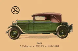 Rohr: 1928 Rohr 8-Cylinder Cabriolet