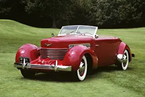 Rss001: 1930s 1936 Red Cord Convertible