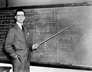 Eraser: 1930s 1940s Man Teacher Looking