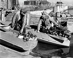 Decoys: 1930s 1940s Two Men Dressed For