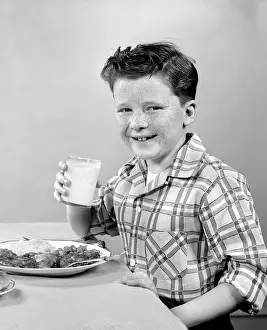 Freckle: 1930s 1940s Smiling Freckle-Faced