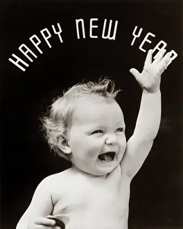 Spelled: 1930s Baby With Mouth Open And