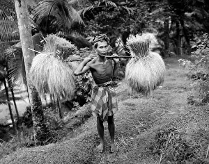 Balinese: 1930s Balinese Man With Stick