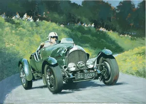 Bentley: 1930s Bentley at Hill Climb Event