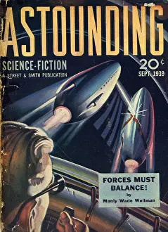 Dashboard: 1930s, book cover, ASTOUNDING - FORCES MUST