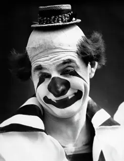 Whiteface: 1930s Clown In Classic Whiteface