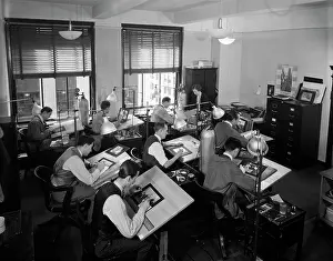 Drafting: 1930s Commercial Artists At Work