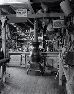 Merchandising: 1930s Country Store Interior With
