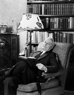 Literate: 1930s Elderly Man In Armchair