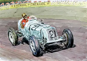 Alsop: 1930's E.R.A. Car on Racing Track
