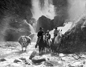 Inexperienced: 1930s Two Men And Woman Riding