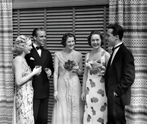 Chatter: 1930s Two Men Three Women At Formal