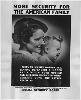Dependent: 1930s poster publicizing the benefits available ?