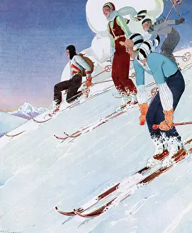 Downhill: 1931 DOWNHILL SKIING