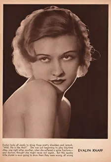 Knapp: 1931 magazine image actress Evalyn Knapp