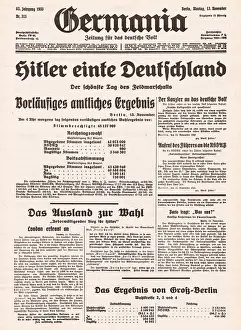 Ermachtigungsgesetz: 1933 Germania Hitler unites Germany