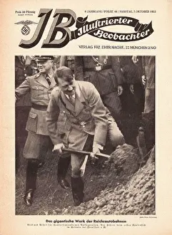 Beobachter: 1933 Hitler and Reichsautobahn construction