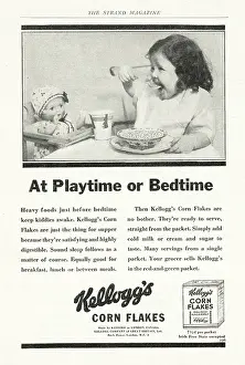 Wheat Flakes: 1933 UK Magazine Kellogs Cornflakes Advert