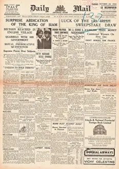 Chakri: 1934 Daily Mail Abdication of the King of Siam