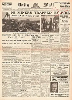 Wrexham: 1934 Daily Mail Gresford Colliery mining disaster