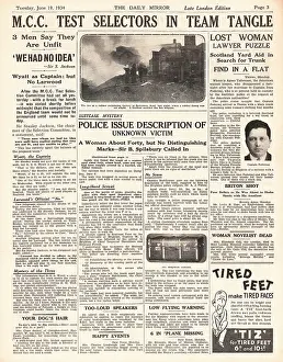 Mancini: 1934 Daily Mirror Brighton Trunk Murder