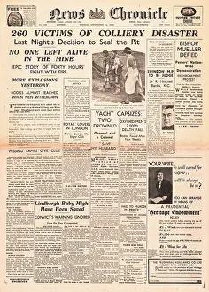 Wrexham: 1934 News Chronicle Gresford Colliery mining disaster