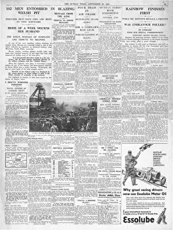 Wrexham: 1934 Sunday Times Gresford Colliery mining disaster
